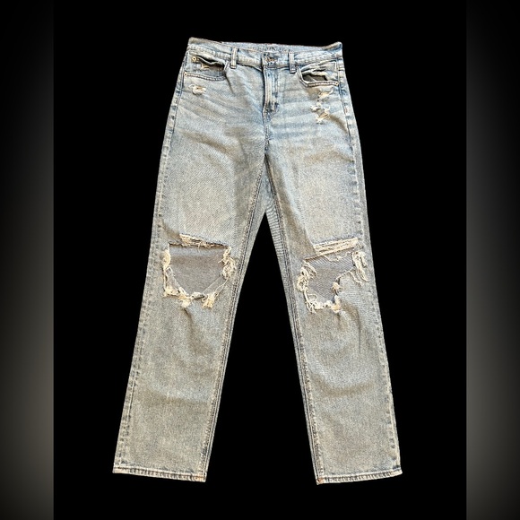 American Eagle Outfitters Light Blue Straight Leg Jeans - Picture 1 of 4